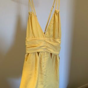 Yellow Boohoo Romper